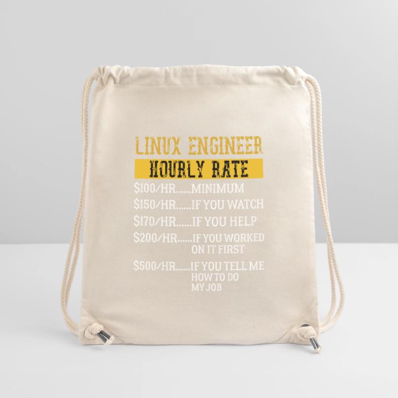 Linux Engineer Stundensatz Mechaniker Arbeitsrate Stanley/Stella recycelter Gym Bag