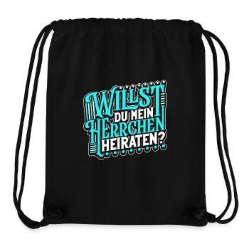 Willst du mein Herrchen heiraten? - Stanley/Stella recycelter Gym Bag - Schwarz - Vorne