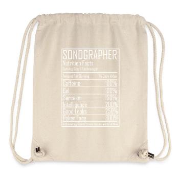 Ultrasound Tech Sonographer Radiology Nutrition - Stanley/Stella recycelter Gym Bag - Naturweiß - Vorne