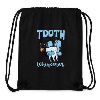 Tooth Whisperer - Assistant dentaire - Sac à cordon recyclé Stanley/Stella - noir - Devant