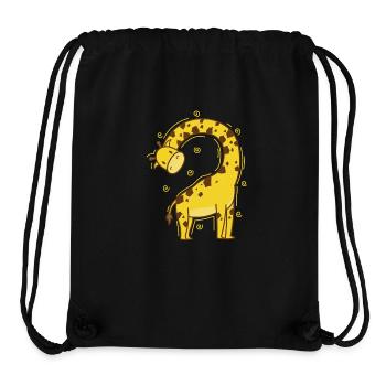 Giraffe mit krummen Hals Zoo Tierpark - Stanley/Stella recycelter Gym Bag - Schwarz - Vorne