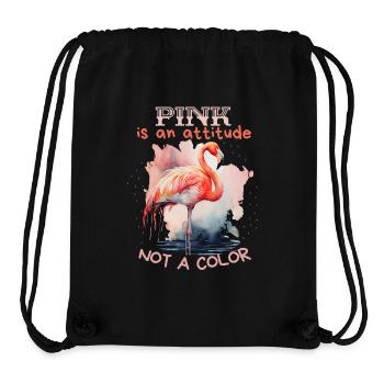 Lustiger Flamingo-Spruch, Flamingo-Illustration - Stanley/Stella recycelter Gym Bag - Schwarz - Vorne