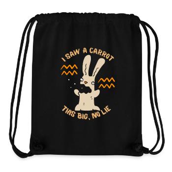 Lustiger Hase Comic Witz - Stanley/Stella recycelter Gym Bag - Schwarz - Vorne