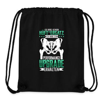 Performance Upgrade erhalten - Neue Hüfte - Stanley/Stella recycelter Gym Bag - Schwarz - Vorne