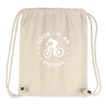 Witziger Radfahrer Spruch - Stanley/Stella recycelter Gym Bag - Naturweiß - Vorne