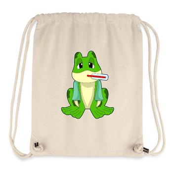 Thermomètre clinique Frog - Sac à cordon recyclé Stanley/Stella - blanc naturel - Devant