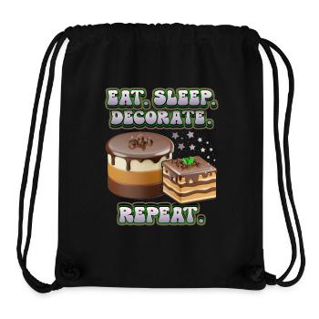 Kuchendeko, Kuchen und Torte dekorieren, Spruch - Stanley/Stella recycelter Gym Bag - Schwarz - Vorne