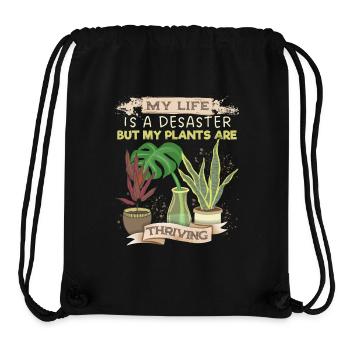 Plant-Daddy Plant-Mommy, lustiger Pflanzen Spruch - Stanley/Stella recycelter Gym Bag - Schwarz - Vorne