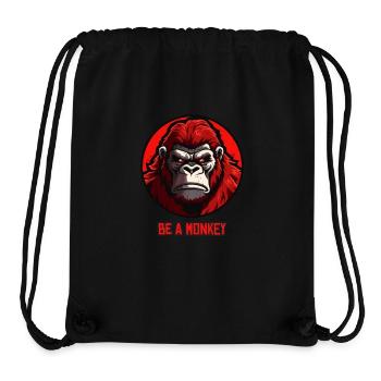 Sei ein Affe - Stanley/Stella recycelter Gym Bag - Schwarz - Vorne