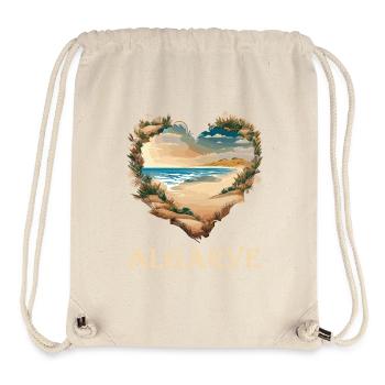 Algarve, Portugal. Heart Beach - Stanley/Stella Recycled Gym Bag - natural - Front