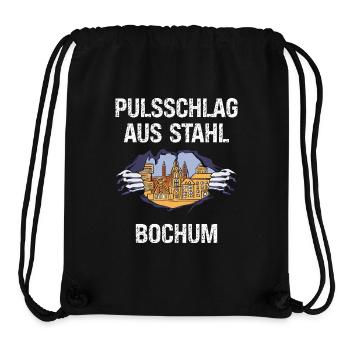 Tief im Westen Bochum Pott Kohle Ruhrgebiet Ruhr - Stanley/Stella recycelter Gym Bag - Schwarz - Vorne