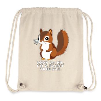 Squirrel with funny saying - Stanley/Stella Recycled Gym Bag - natural - Front