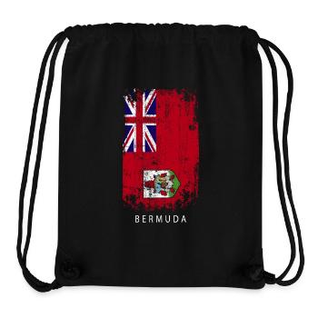 Souvenir Mit Der Landflagge Von Bermuda - Stanley/Stella recycelter Gym Bag - Schwarz - Vorne