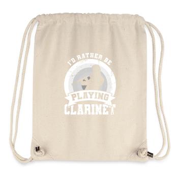 Funny clarinet joke - Stanley/Stella Recycled Gym Bag - natural - Front