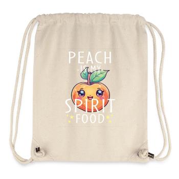 Peach Kawaii - Stanley/Stella Recycled Gym Bag - natural - Front