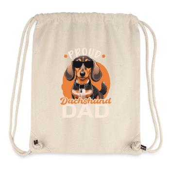 Proud Dachshund Dad - Stanley/Stella Recycled Gym Bag - natural - Front