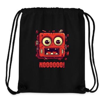 No! Funny face - Stanley/Stella Recycled Gym Bag - black - Front