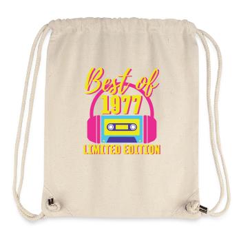 46th Birthday Best of 1977 Cassette Tape Retro 80s - Stanley/Stella Recycled Gym Bag - natural - Front