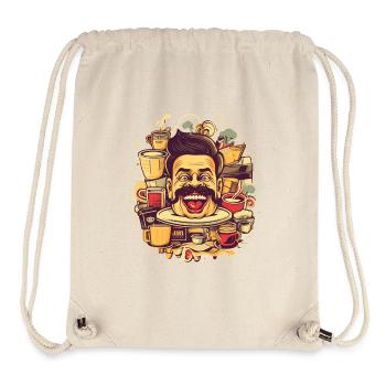 Crazy about coffee - Stanley/Stella Recycled Gym Bag - natural - Front
