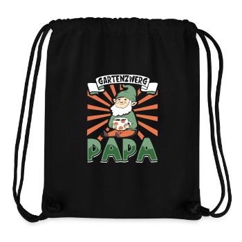 Gartenzwerg Papa - Stanley/Stella recycelter Gym Bag - Schwarz - Vorne