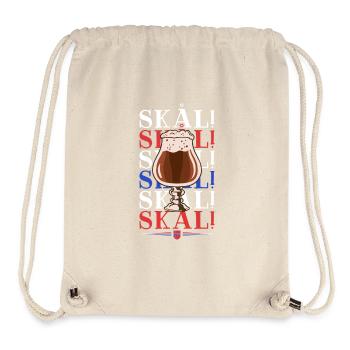 Skal - Norwegen Trinkspruch - Stanley/Stella recycelter Gym Bag - Naturweiß - Vorne