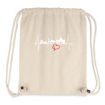 Rom Kolosseum Herzschlag Roma Skyline Rome Italien - Stanley/Stella recycelter Gym Bag - Naturweiß - Vorne
