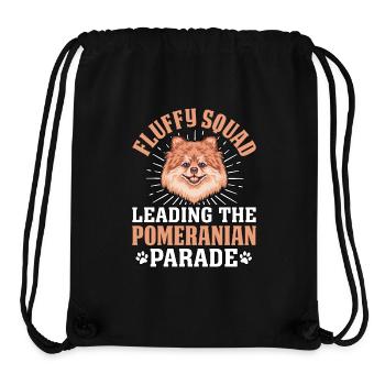 Fluffy Squad leading the Pomeranian Parade - Stanley/Stella Recycled Gym Bag - black - Front
