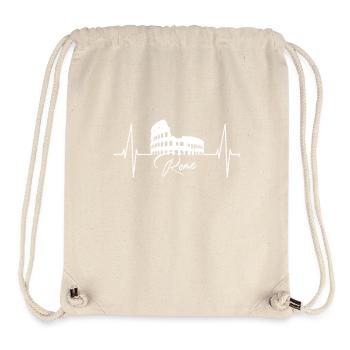 Rom Kolosseum Herzschlag Roma Skyline Rome Italien - Stanley/Stella recycelter Gym Bag - Naturweiß - Vorne