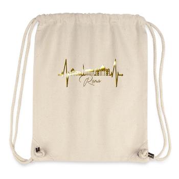 Rom Kolosseum Herzschlag Roma Skyline Rome Italien - Stanley/Stella recycelter Gym Bag - Naturweiß - Vorne