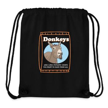 Esel Eselchen Eselbesitzer Eselliebhaber Geschenk - Stanley/Stella recycelter Gym Bag - Schwarz - Vorne