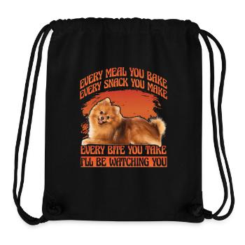 Pomeranian Zwergspitz - Stanley/Stella recycelter Gym Bag - Schwarz - Vorne