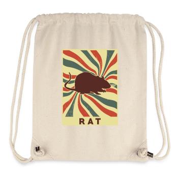 Rat Retro Vintage - Stanley/Stella Recycled Gym Bag - natural - Front