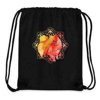 Pomeranian Zwergspitz - Stanley/Stella recycelter Gym Bag - Schwarz - Vorne