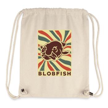 Blobfish Retro Vintage - Stanley/Stella Recycled Gym Bag - natural - Front