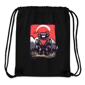Japan Red Sun: Edo Tradition Manga Robot - Stanley/Stella Recycled Gym Bag - black - Front