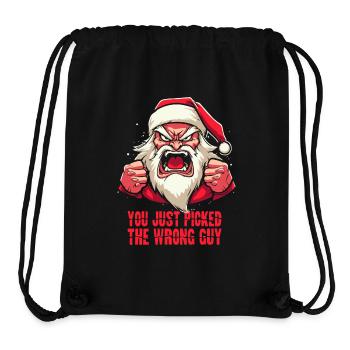 Du hast den Falschen erwischt: Weihnachtsmann - Stanley/Stella recycelter Gym Bag - Schwarz - Vorne