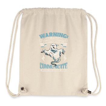 Communicate with Ghosts - Ghostbusters - Stanley/Stella Recycled Gym Bag - natural - Front