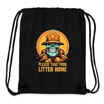 Nimm deinen Müll mit nach Hause: Park Ranger - Stanley/Stella recycelter Gym Bag - Schwarz - Vorne