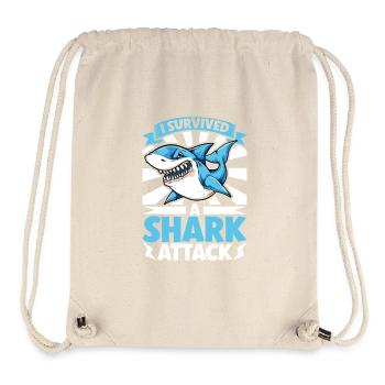 Shark attack - Stanley/Stella Recycled Gym Bag - natural - Front