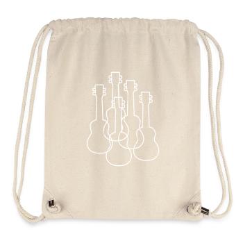 Ukulele Zeichnung - Stanley/Stella recycelter Gym Bag - Naturweiß - Vorne