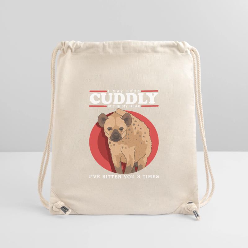 Hyäne Hyänen Tüpfelhyäne Geschenk Stanley/Stella recycelter Gym Bag