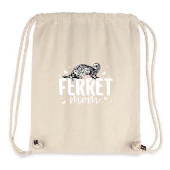 Frettchenbesitzer - Frettchen Mama - Stanley/Stella recycelter Gym Bag - Naturweiß - Vorne