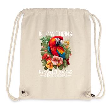Wenn ich meine Scharlacharas nicht mitbringen - Stanley/Stella recycelter Gym Bag - Naturweiß - Vorne