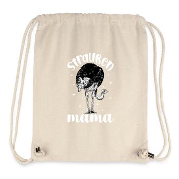 Straußenliebhaber - Straußen Mama - Stanley/Stella recycelter Gym Bag - Naturweiß - Vorne