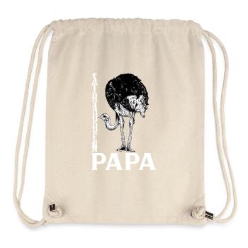 Straußenliebhaber - Straußen Papa - Stanley/Stella recycelter Gym Bag - Naturweiß - Vorne