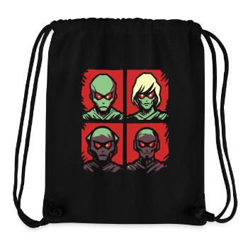 The Cartoon Anti-Hero Team - Stanley/Stella Recycled Gym Bag - black - Front