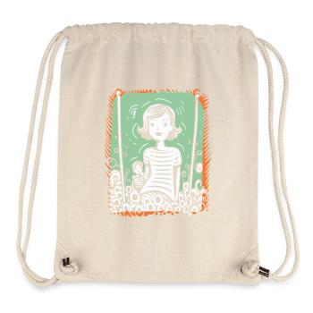 Artistic Doodling: Mother and Child - Stanley/Stella Recycled Gym Bag - natural - Front
