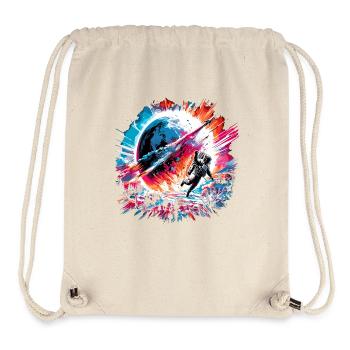 Impact Astronaut Meteorite Impact Vintage - Stanley/Stella Recycled Gym Bag - natural - Front