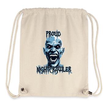 Stolzer Nightcrawler, Nachteule, gruselig - Stanley/Stella recycelter Gym Bag - Naturweiß - Vorne