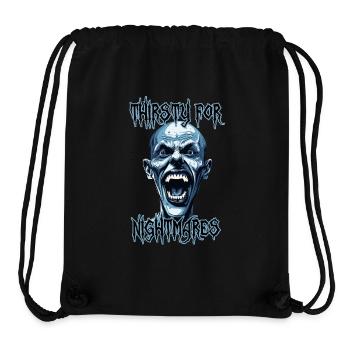 Albtraum Reißzähne Vampir wie ein Mensch, verrückt, Horror - Stanley/Stella recycelter Gym Bag - Schwarz - Vorne
